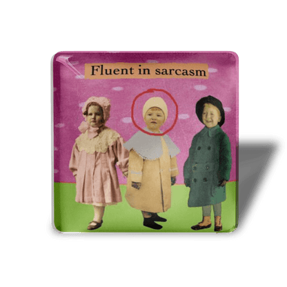 Fluent in sarcasm - Refrigerator Magnet - Bad Kid Magnet - the candle tailor