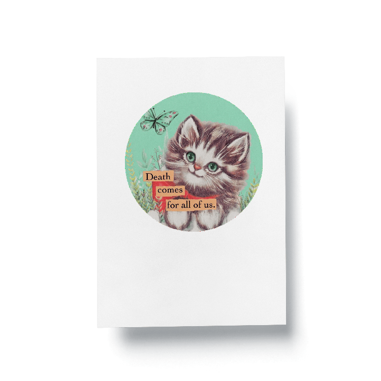 Death Comes - Greeting Card - Dodgy Greetings - the candle tailor