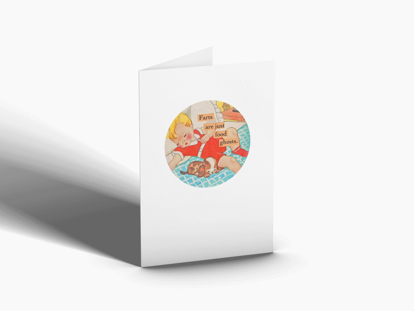 Food Ghosts - Greeting Card - Dodgy Greetings - the candle tailor