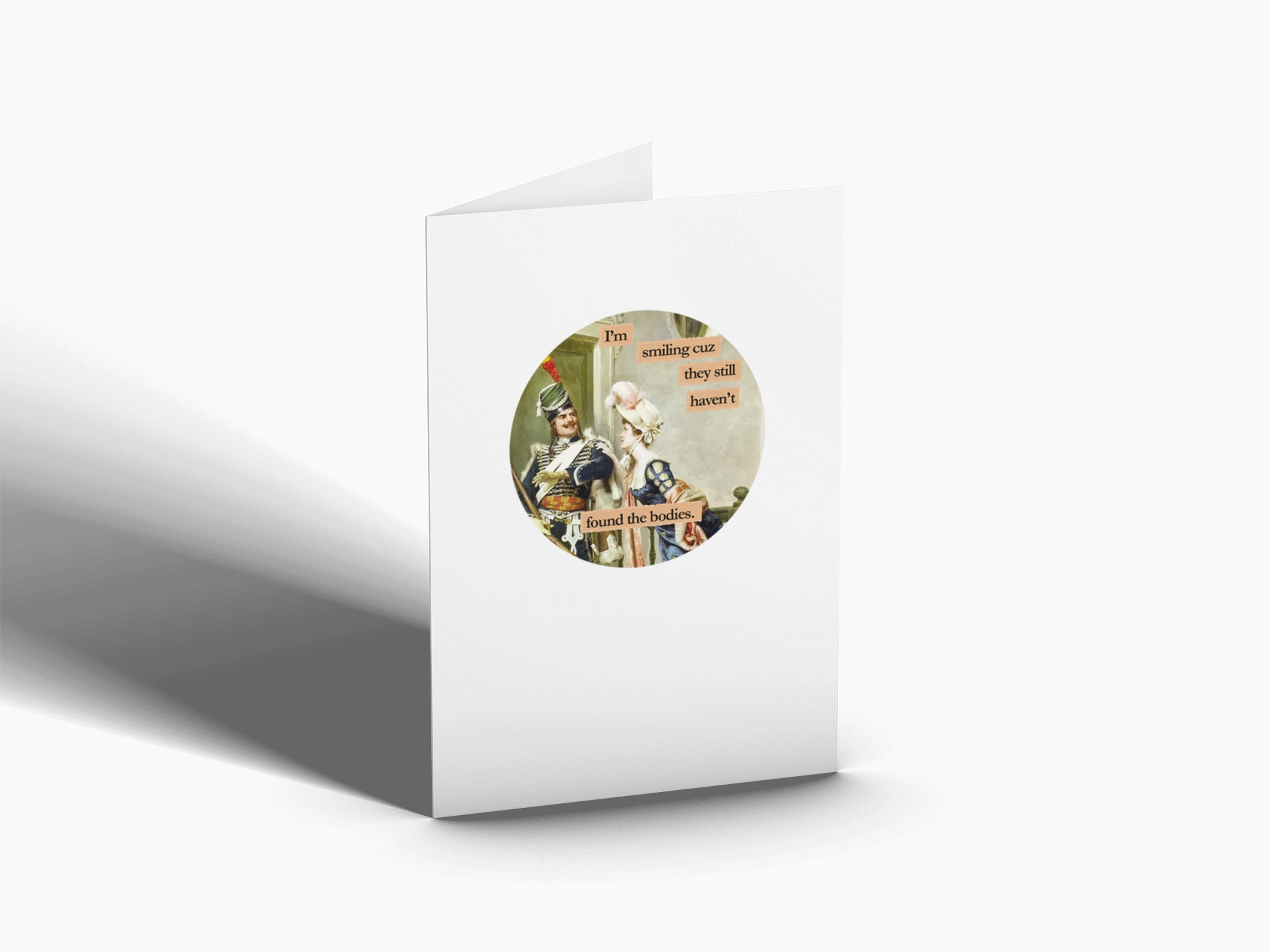 I'm Smiling - Greeting Card - Dodgy Greetings - the candle tailor