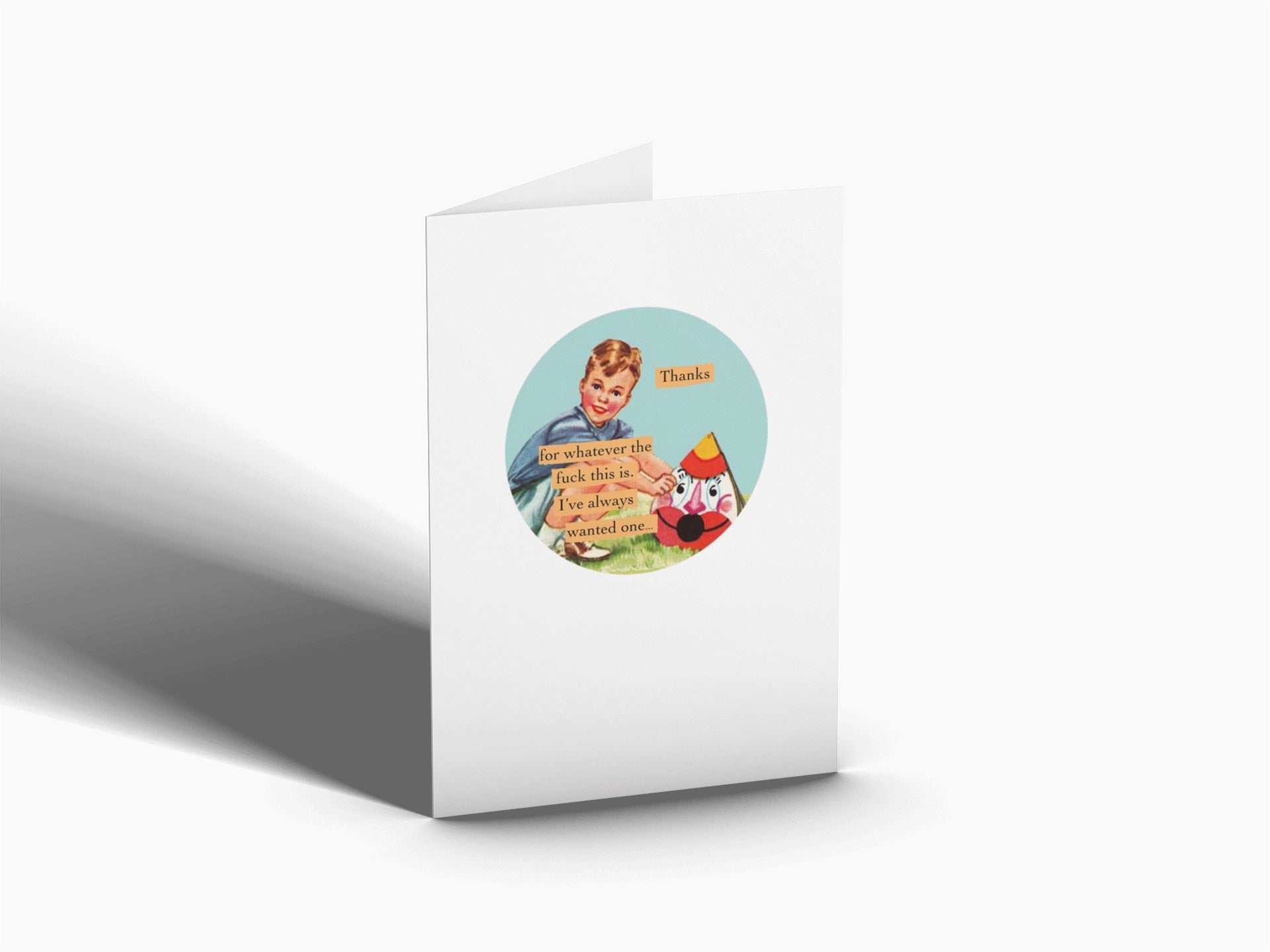 Thanks - Greeting Card - Dodgy Greetings - the candle tailor